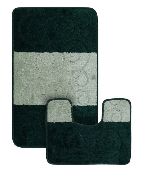 Набор ковриков ванна туалет MAXIMUS SILE HUNTER GREEN 60*100 50*60 см