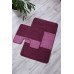 Набір фіолетових килимків для ванної на гумовій основі