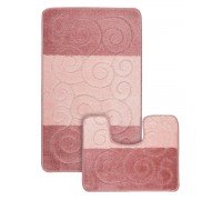 Набор ковриков ванна туалет MAXIMUS SILE DUSTY ROSE 60*100 50*60 см
