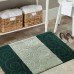 Килимки у ванній темно-зелені колір на гумовій основі