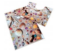 Коврики для ванной и туалета цветной принт Песок