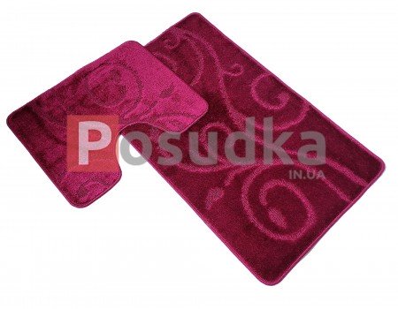 Килимки ванна туалет Vonaldi Бордовий