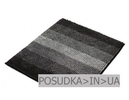 Коврик микрофибра мягкий 50*60 см  Махрамат ЧЕРНО-СЕРЫЙ