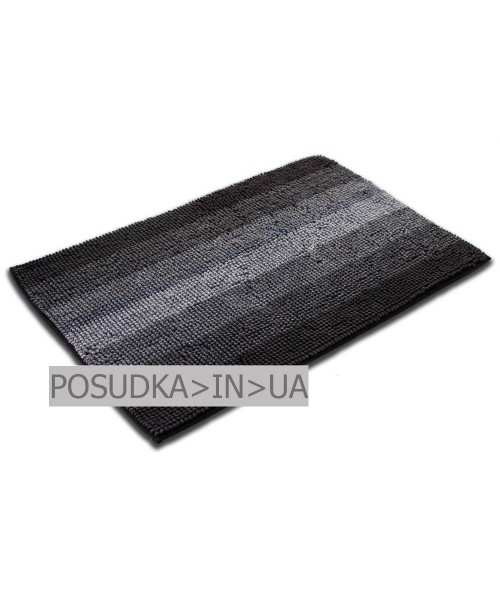 Коврик микрофибра 60*90 см Дариана Махрамат ЧЕРНО-СЕРЫЙ