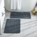 Коврики в ванную с длинным ворсом пушистый SOFTMICRO АНТРАЦИТ 60*100 60*50