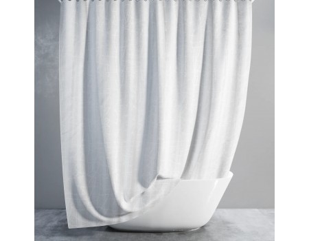 Занавеска для душа Tropik Marble BS3182 Паутина белая тканевая