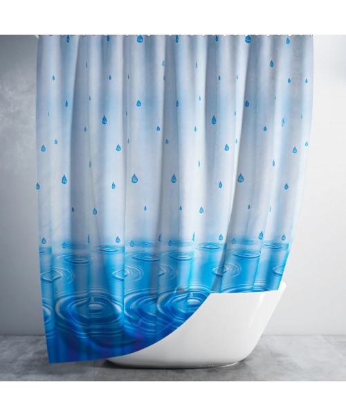 Штора для ванной Jackline Drop Blue 240*200 см