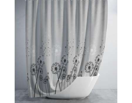 Шторка для ванной из ткани Jackline Dandellion BS2200 Одуванчик полиестр