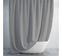Тканевая штора для душа Jackline Colors BS0010 V6A-278 Однотонная серая полиестр 180*200 см