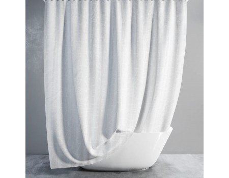 Занавеска для душа Tropik Marble BS3182 Паутина белая тканевая