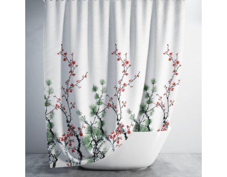 Занавеска для душа Tropik Daisy BS8441 Ромашки тканевая