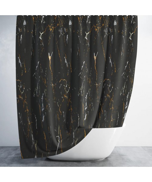 Штора для ванной Jackline Black Stone 240*200 см