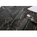 Шторка для ванной из ткани Jackline Black Stone BS2200 под мрамор черный цвет полиестр