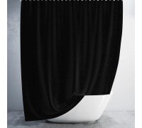 Штора для ванной Tropik Black 240*200 см