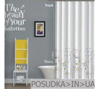 Штора для ванной Tropik Daisy BS8441 Ромашки тканевая 180*200 см