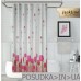 Шторка на поддон для душа из ткани Jackline Pink Rose BS7017 Розовая роза полиестр