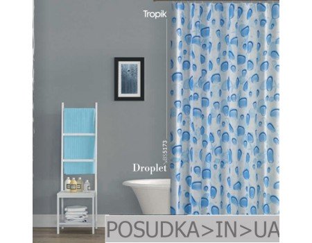 Шторка душова у ванну Tropik Droplet BS5173 Краплі тканинні