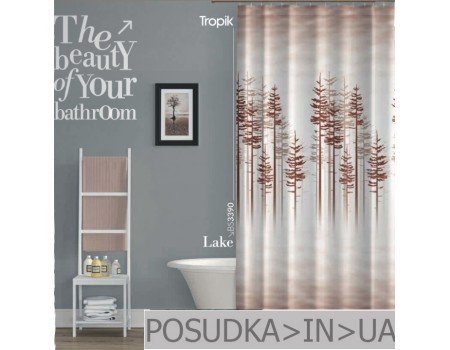 Фіранка для душу Tropik Lake BS3390 Озеро тканинна