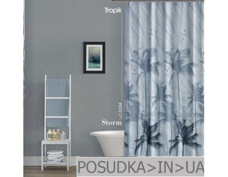 Фіранка для душу Tropik Storm BS5104 Гроза тканинна