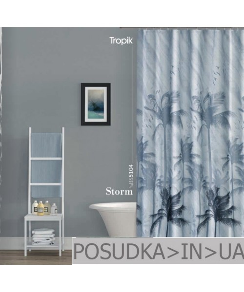 Штора для ванной Tropik Storm BS5104 Гроза тканевая 180*200 см