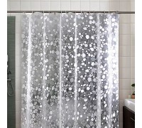 Шторка в ванную 3 Д Камушки 180"180 см
