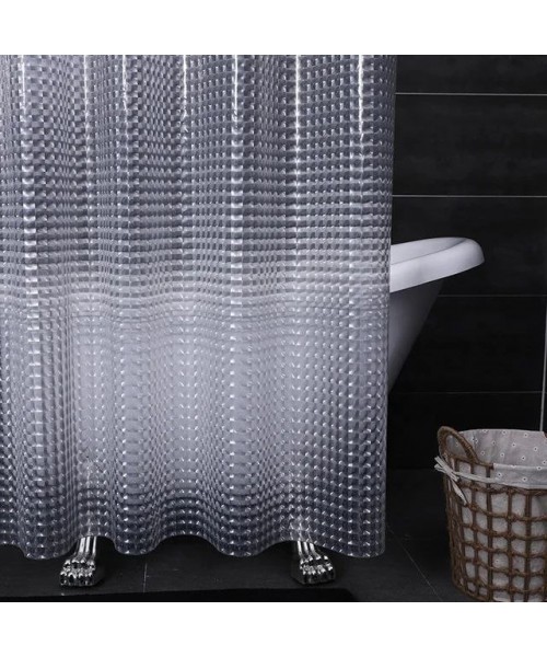 Силіконова шторка для ванної кімнати з 3 дюймом прозора