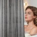 Штора силиконовая для ванной широкая 240*200 см серый цвет