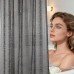 Штора силиконовая для ванной с утяжелителем магнитами 180*200 см серый цвет