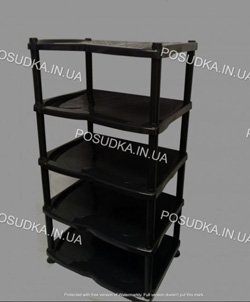 Пластиковые полки для обуви 5 полок