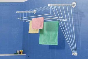 Складная сушилка для белья в ванную