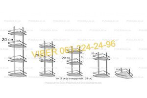Полка из металла для ванной