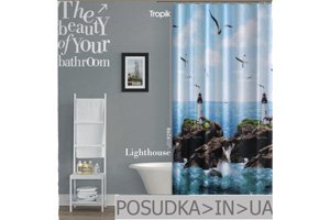 Шторки для душа с принтом